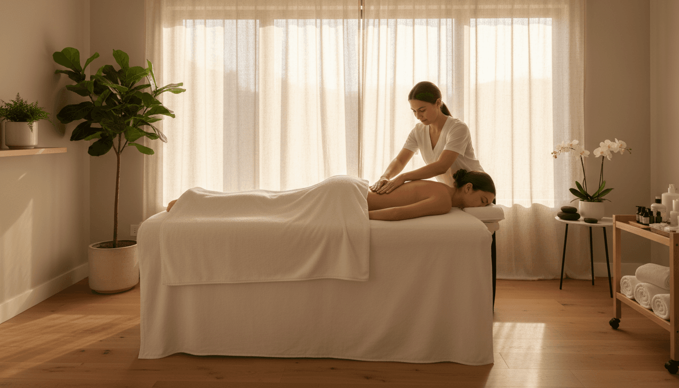 शांतिपूर्ण स्पा वातावरण